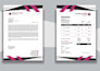design an editable ms word letterhead and a modern logo
